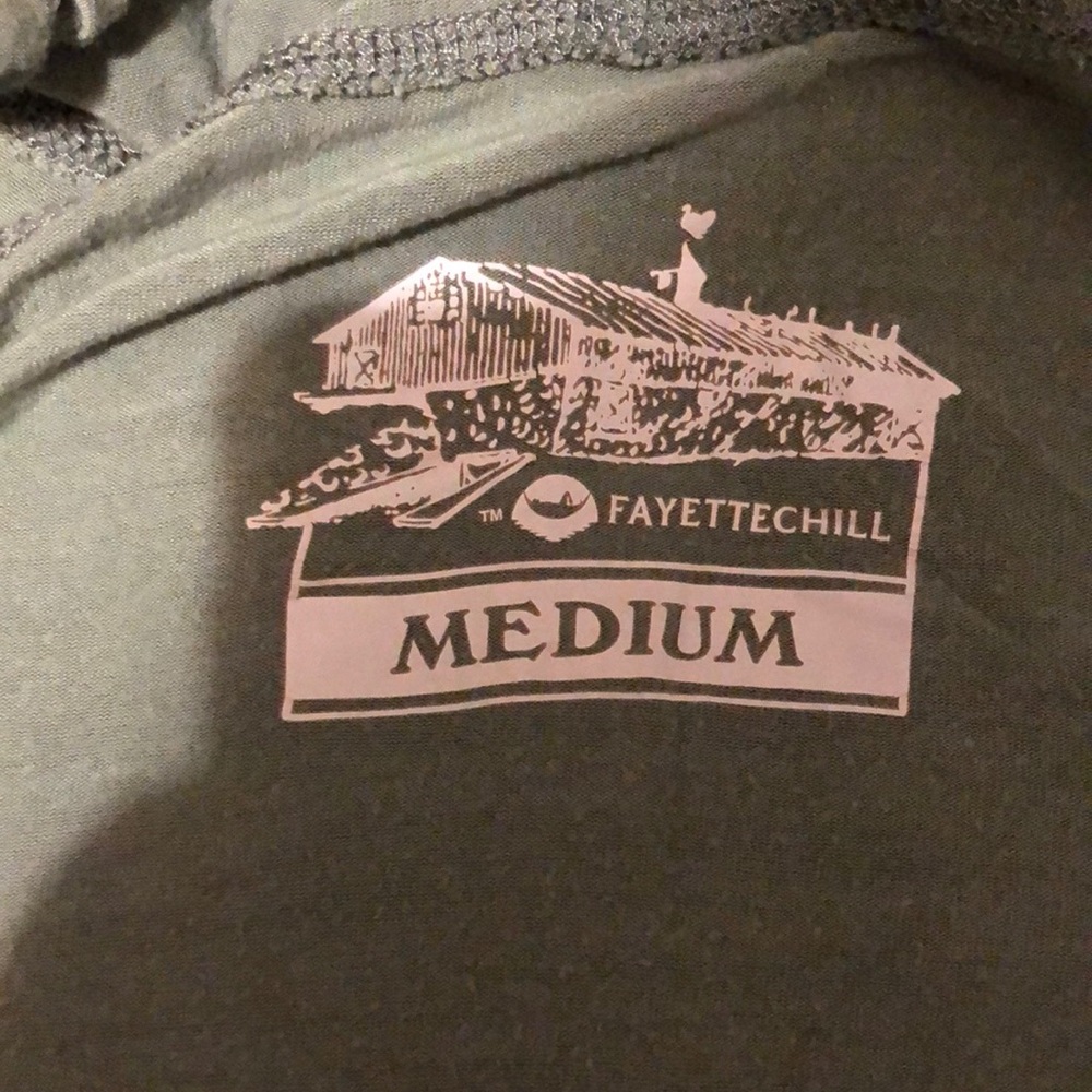 Fayetttechill Green hood shirt
